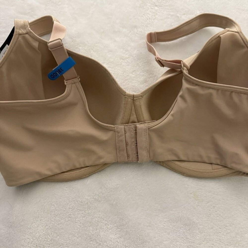 NWT Bali One Smooth Ultra‎ Light Minimizer Underwire Bra Womens Size 38DDD Beige - Picture 7 of 9